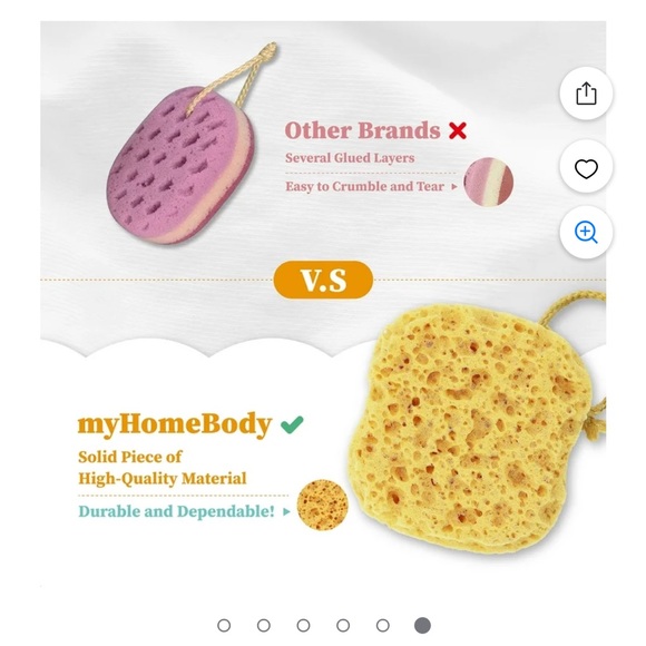 MyHome Premium Bath Sponge, Bath Sponge, Body Sponge, Shower Sponge, Bath Loofah - Picture 5 of 9
